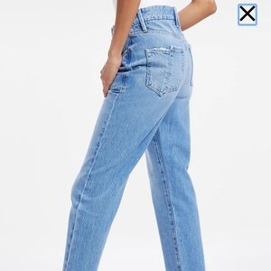 Good American - Good Vintage high rise, straight leg jeans
